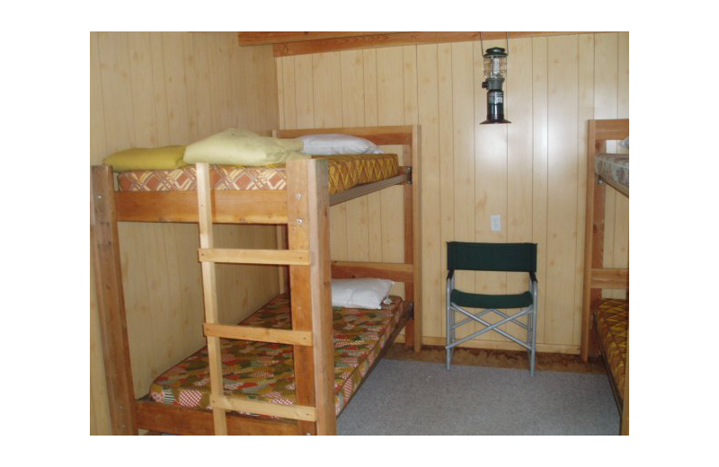 Guest room at Naknek River Camp.