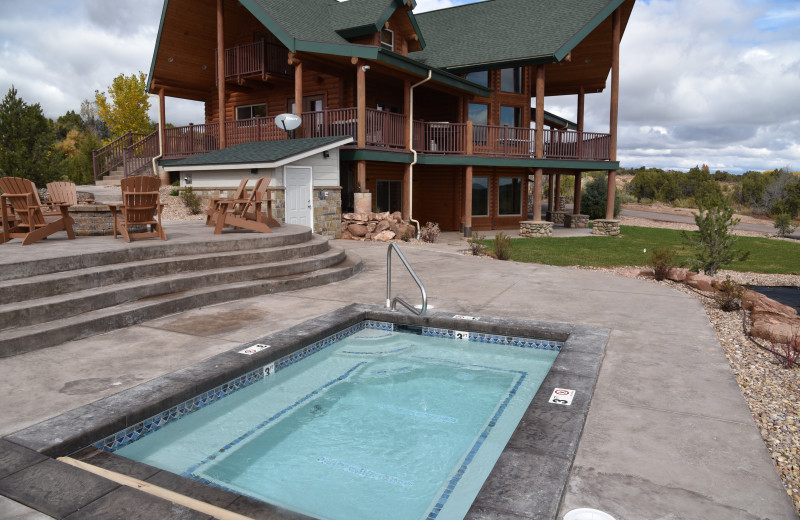 Outdoor pool at Six Lakes Resort.