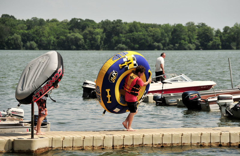 Water activities at Bug-Bee Hive Resort.