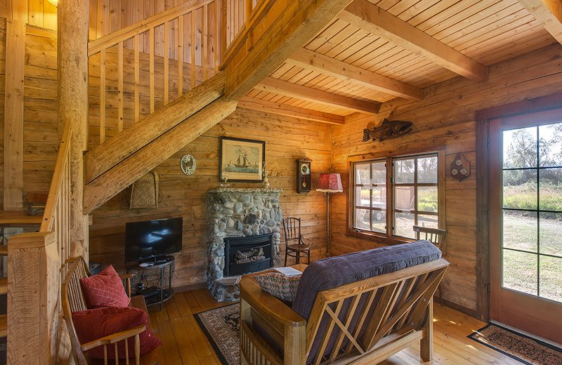 Rental living room at Sequim Valley Properties.