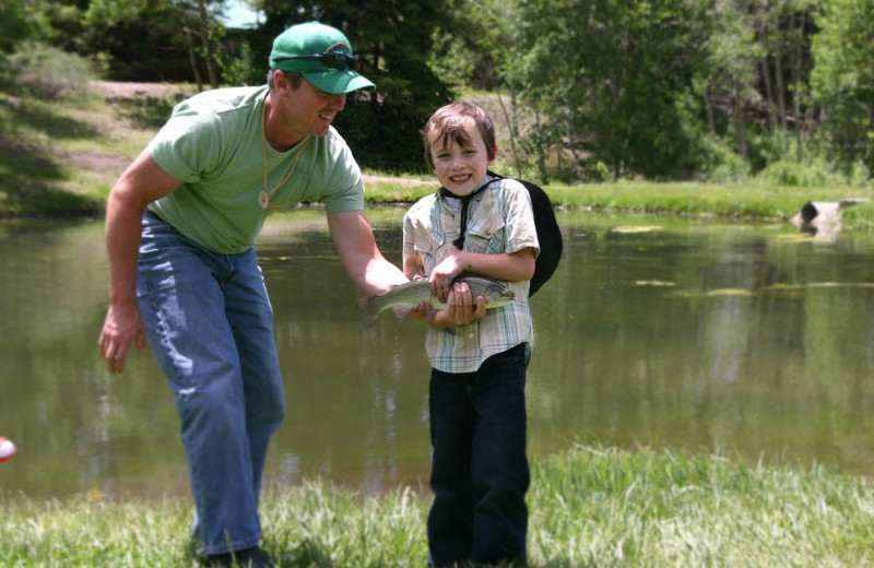 Fishing at Elk Mountain Ranch.