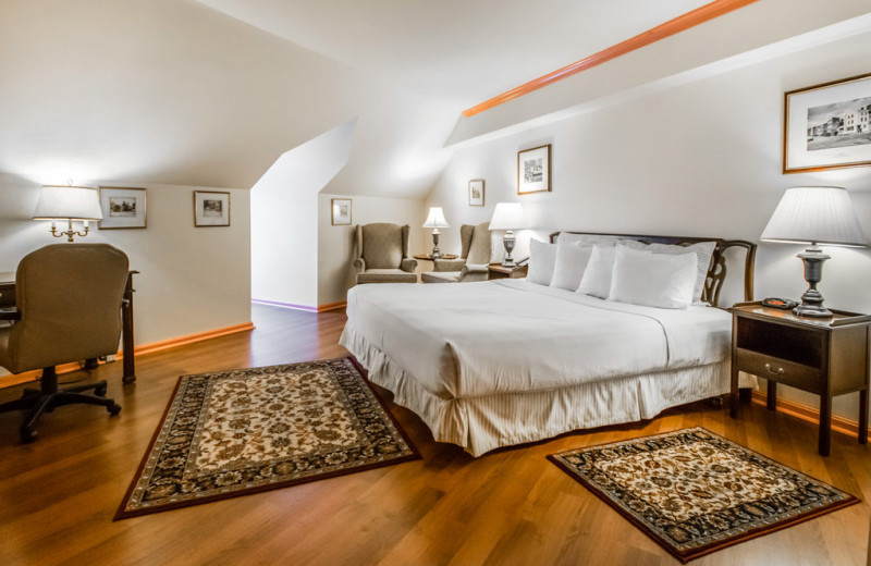 Guest room at Admiral Fell Inn.