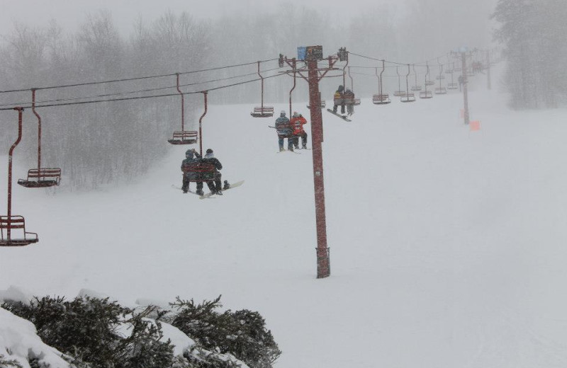 Ski lift at Big Powderhorn Lodging.