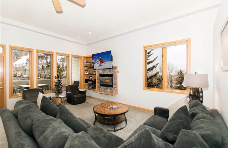 Guest living room at Sun Vail Condominiums.