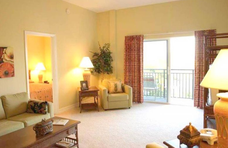 Suite living room at Madeira Bay Resort.