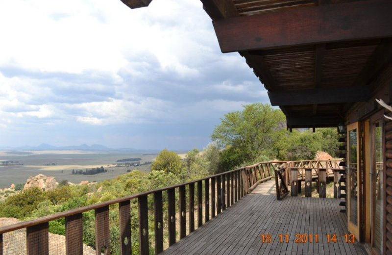 Deck view at Mount Everest Guest Farm.