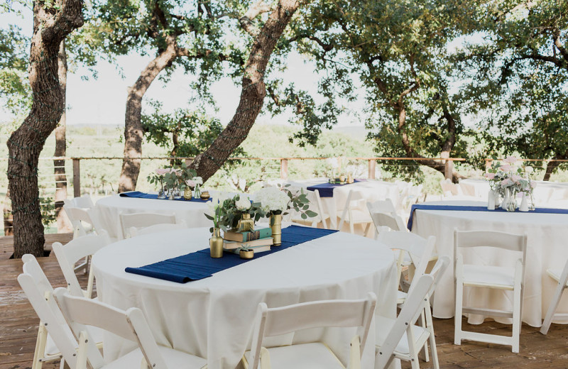 Wedding reception at The Heart of Texas Ranch.