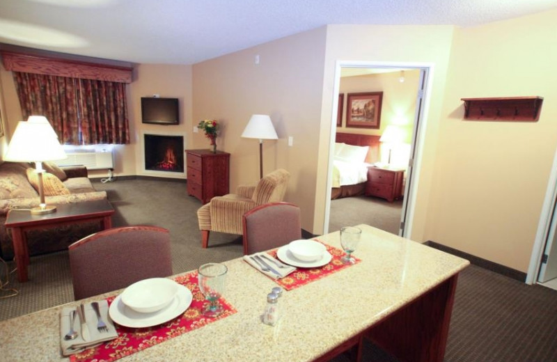 King suite at Perham Crossings.