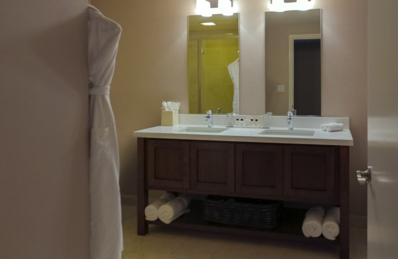 Guest bathroom at The Grand Hotel.