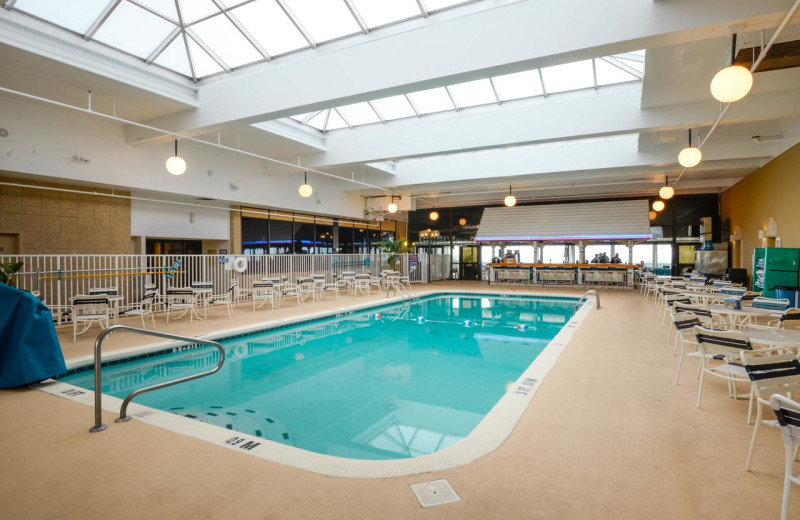 Indoor pool at Clarion Resort Fontainebleau.