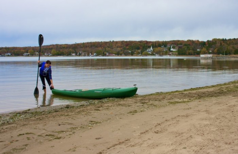 Kayaking at Bay Breeze Resort.