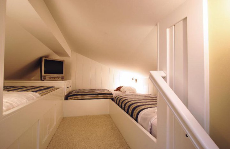 Vacation rental bedroom at The Beach House.