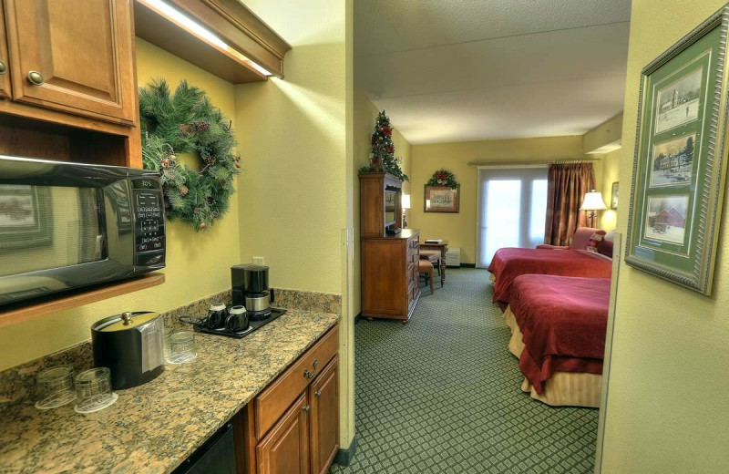 Guest room at The Inn at Christmas Place.