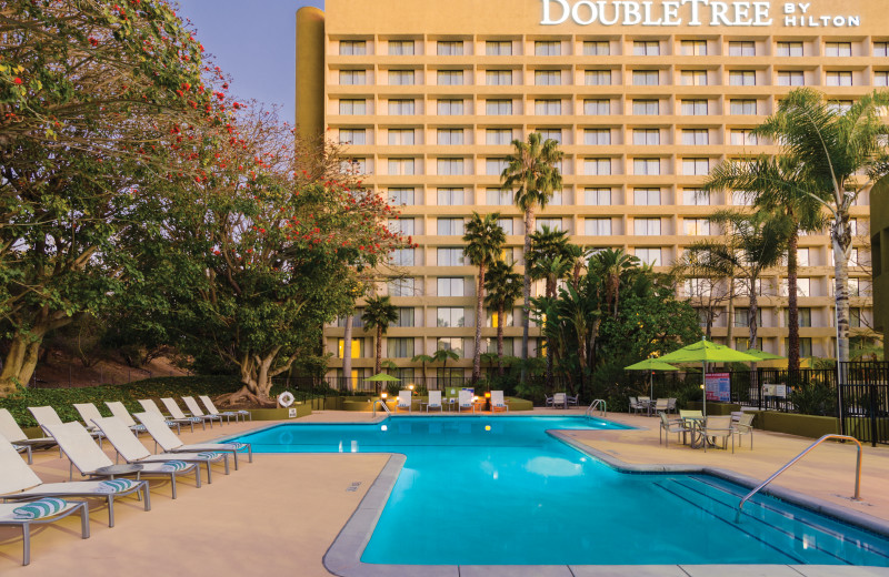 Outdoor pool at DoubleTree by Hilton Hotel Los Angeles - Westside.