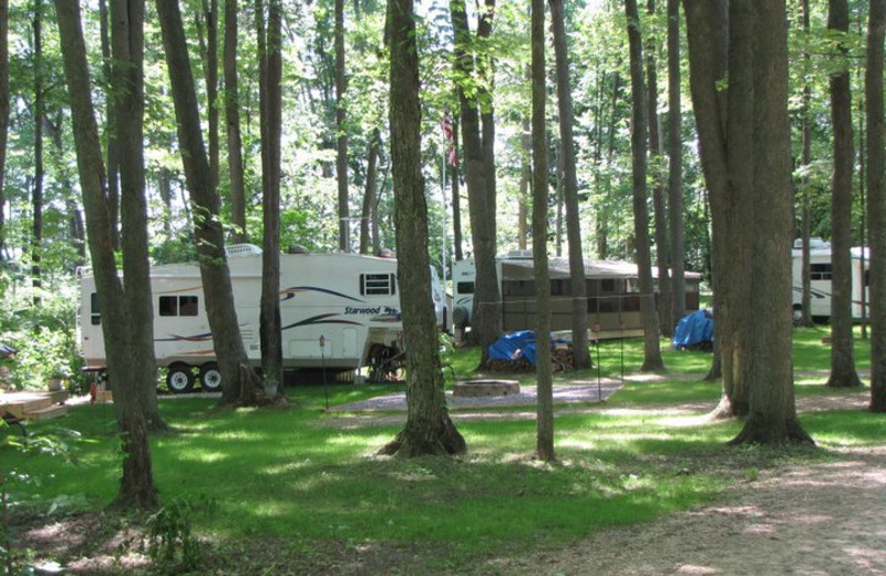 Campsites at Merry Mac's Campground