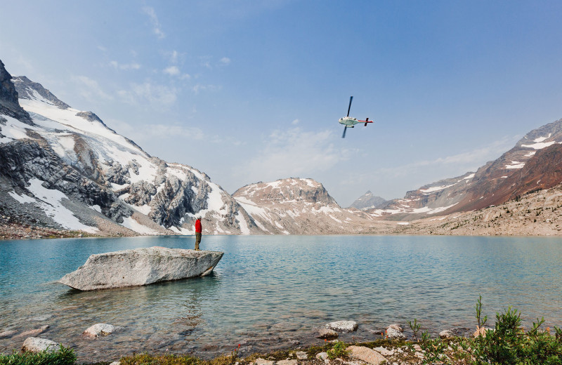 Lake at Bugaboos Lodge.
