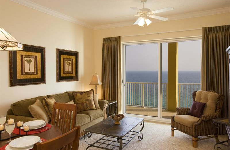 Guest living room at Sterling Resorts.