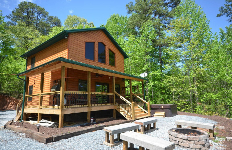 Rental exterior view of Smoky Mountain Cabins.