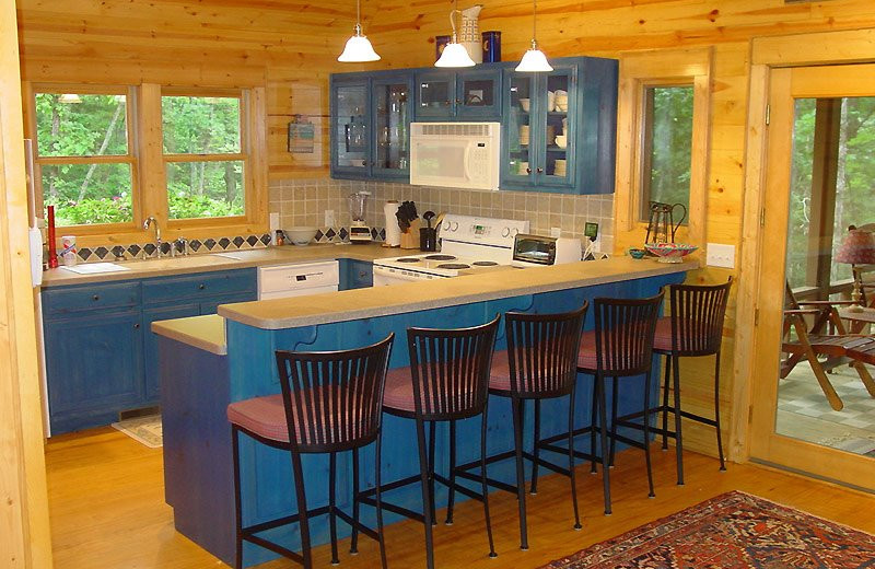 Kitchen view at Splendor Mountain.