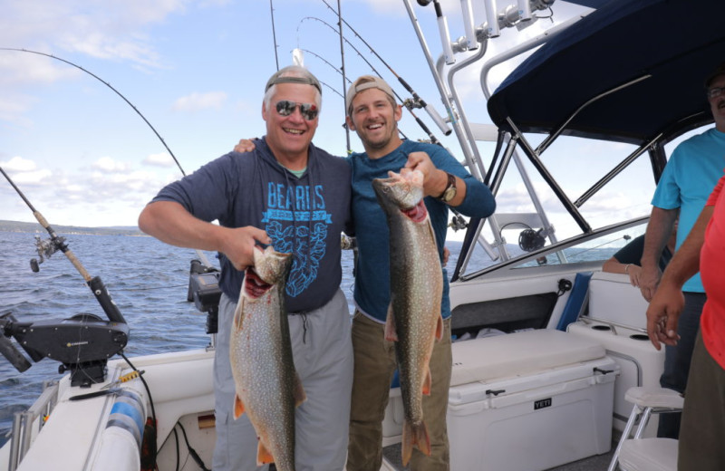 Fishing at Trout Creek Vacation Condominiums.