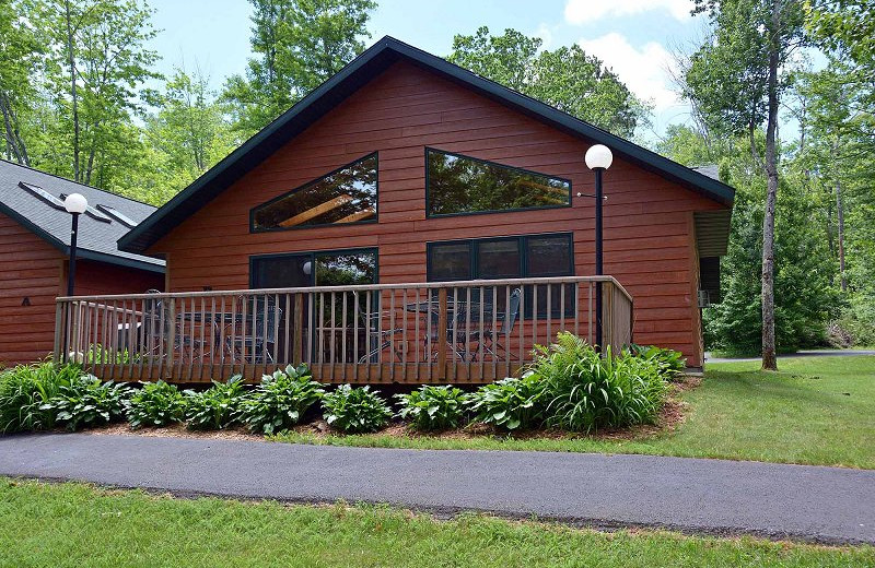 Cabin exterior at Timber Cove.