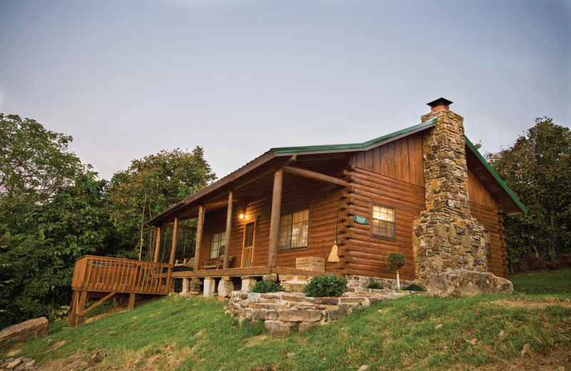 Cabin exterior at Buffalo Outdoor Center.