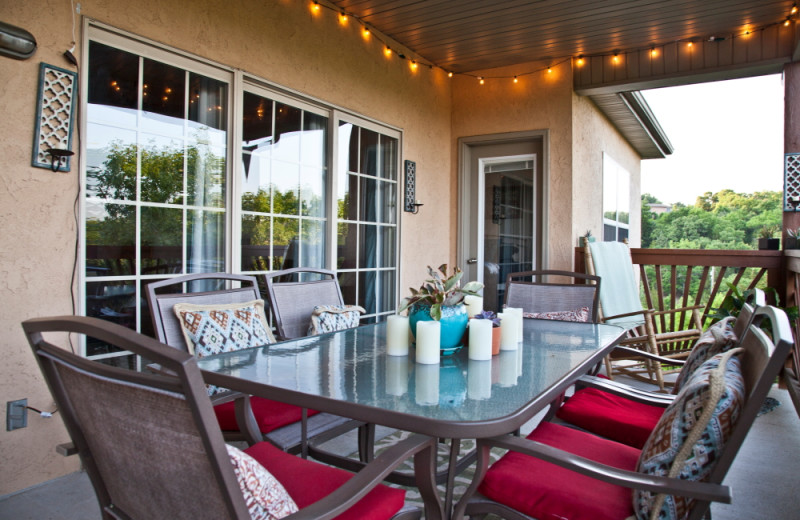 Guest balcony at Rockwood Resort.