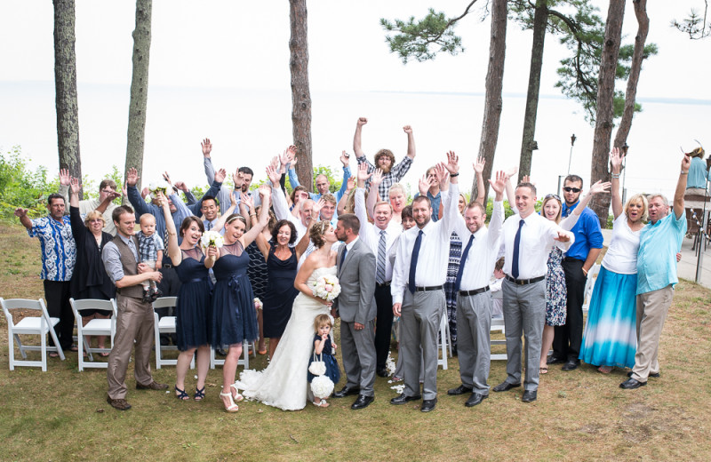 Wedding Photo at Beaver Island Lodge