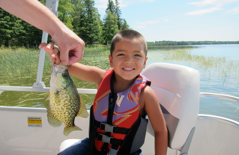 Fishing at Two Inlets Resort.