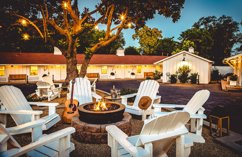 Fire pit at Stables Inn.