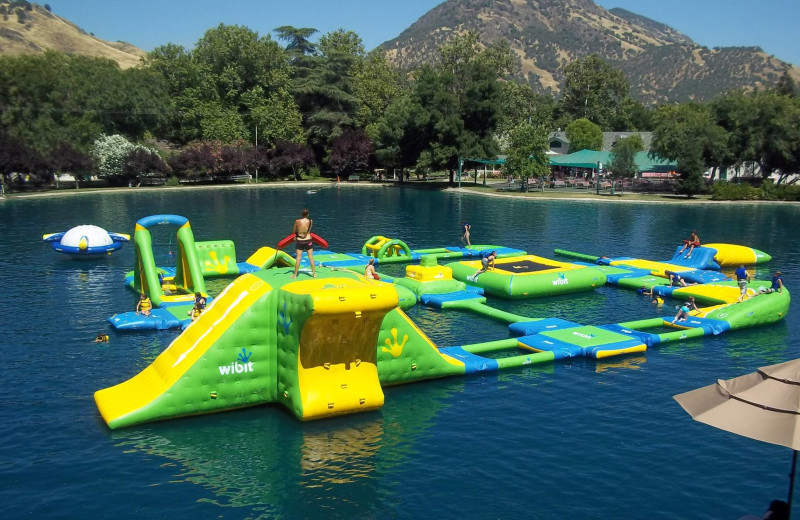 Summer lake activities at Wonder Valley Ranch Resort.