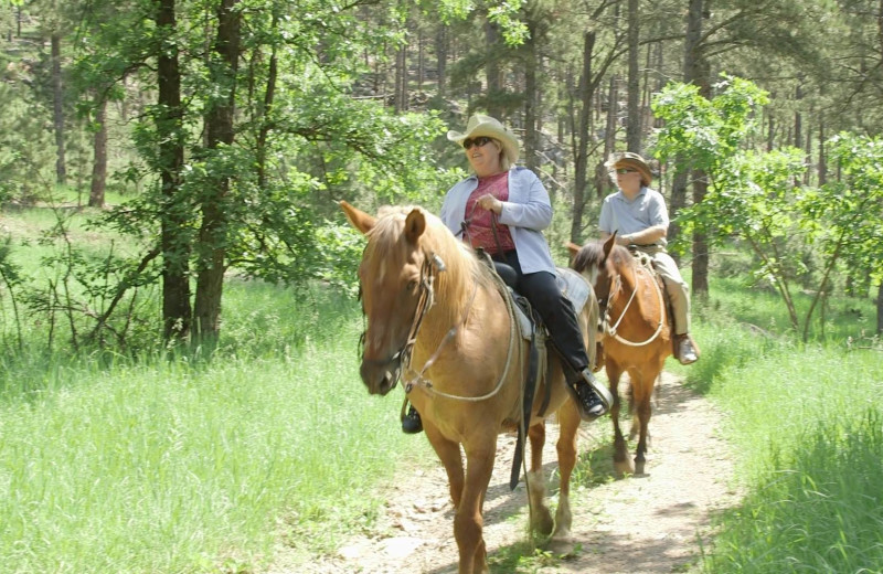 Horseback riding at Ghost Canyon Ranch.