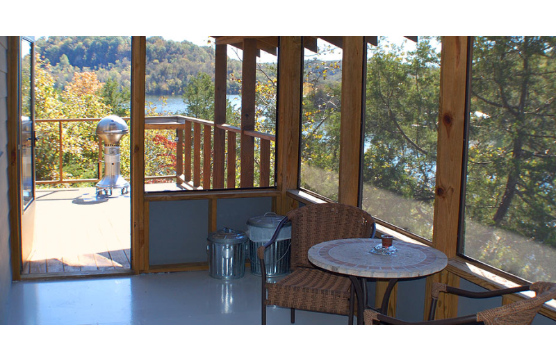 View from at Beaver Lakefront Cabins.