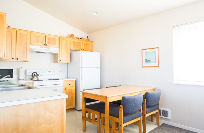Guest kitchen at Lighthouse Oceanfront Resort.