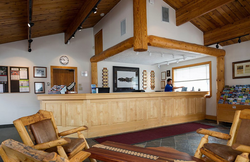 Lobby at Rocky Mountain Ski Lodge.