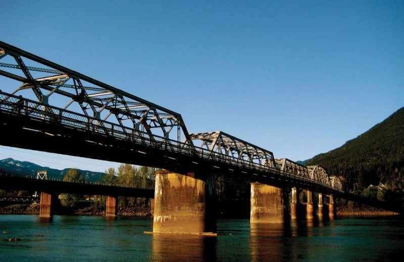 Bridge at Glacier House Resort.