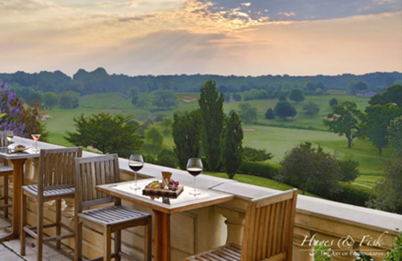 Dining view at Keswick Hall.