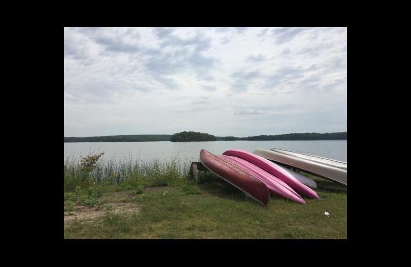 Lake view at Evergreen Resort.