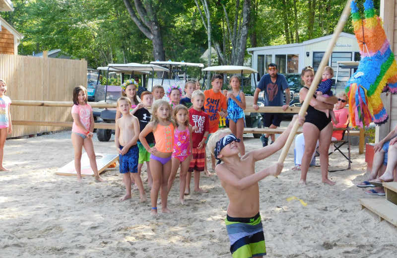 Family games at Westward Shores Camping Resort.