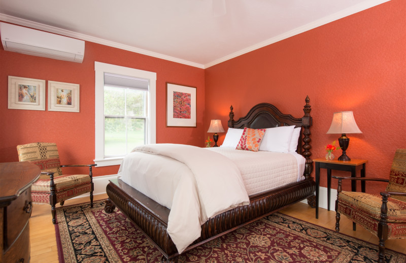 Guest room at The Lake House at Ferry Point B&B.