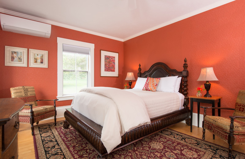 Guest room at The Lake House at Ferry Point B&B.
