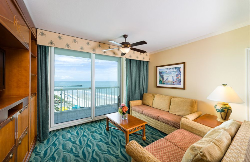 Guest living room at Westgate Myrtle Beach.