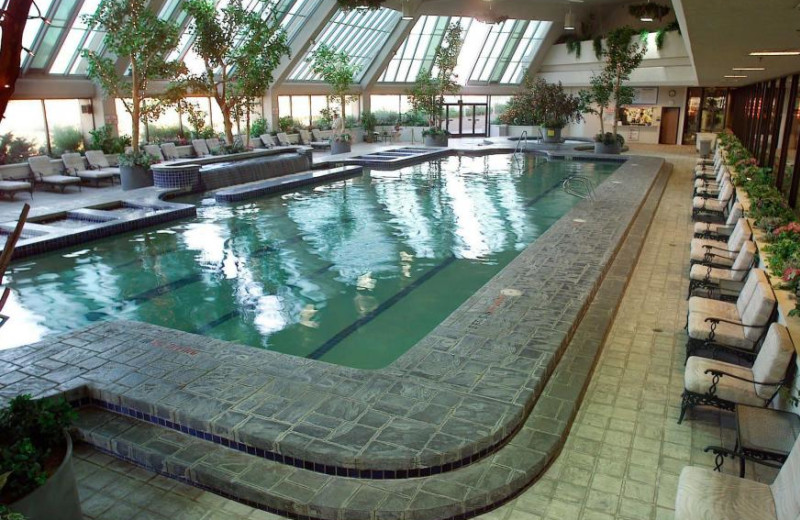 Indoor pool at The Courtyard at John Ascuaga's Nugget.