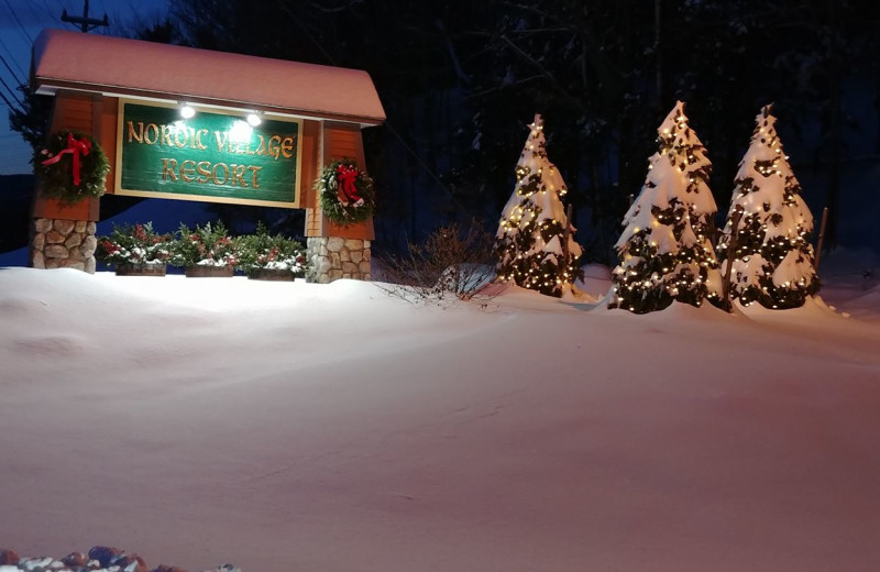 Winter at Nordic Village Resort.