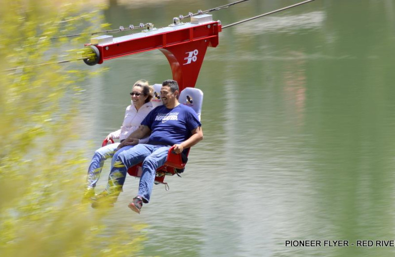 Zip line at Reservations Unlimited.