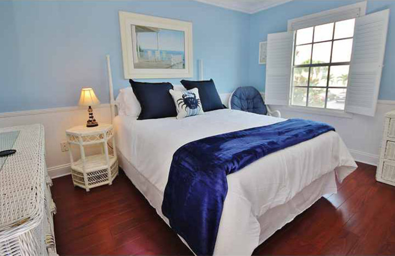 Rental bedroom at Teeming Vacation Rentals.