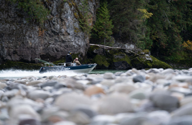 Fishing at Frontier Experience.