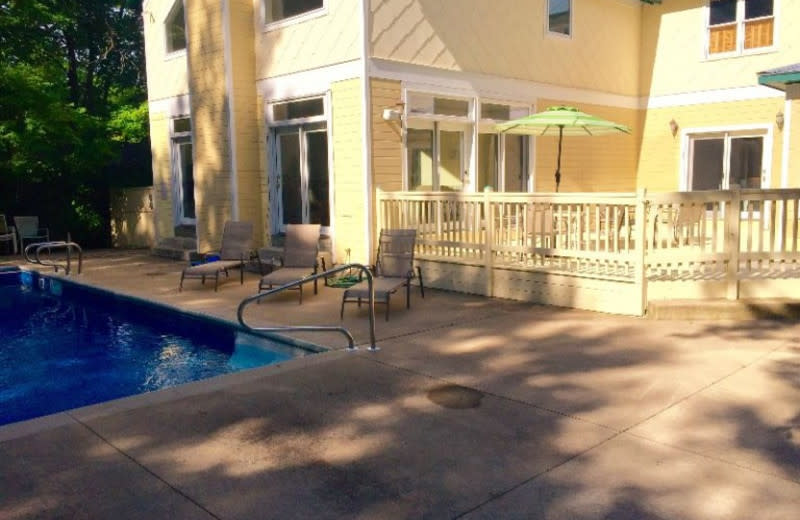 Outdoor pool at Lake Michigan Reunion & Retreat.