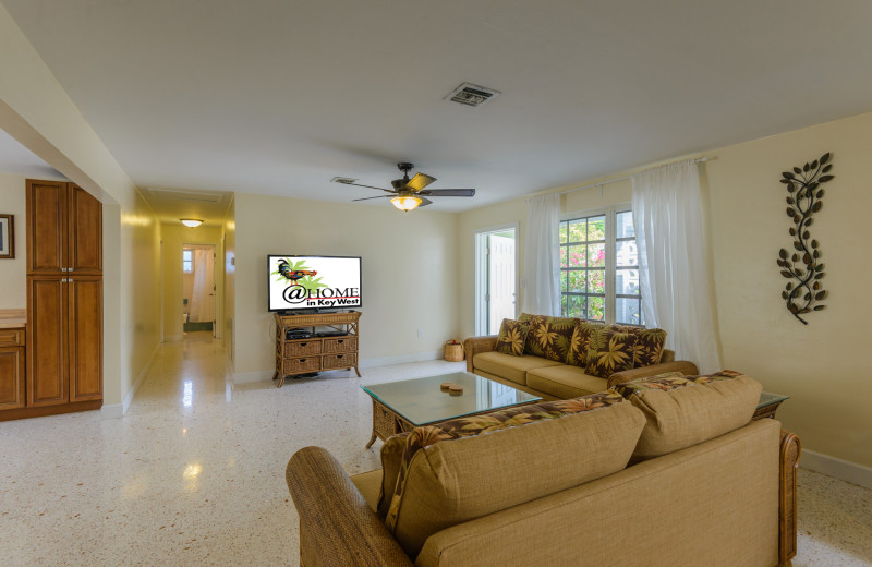 Rental living room at Luxury Rentals by At Home in Key West.