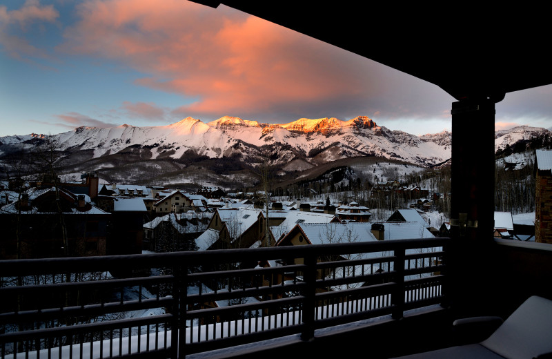 Balcony view at Lumiere Telluride.